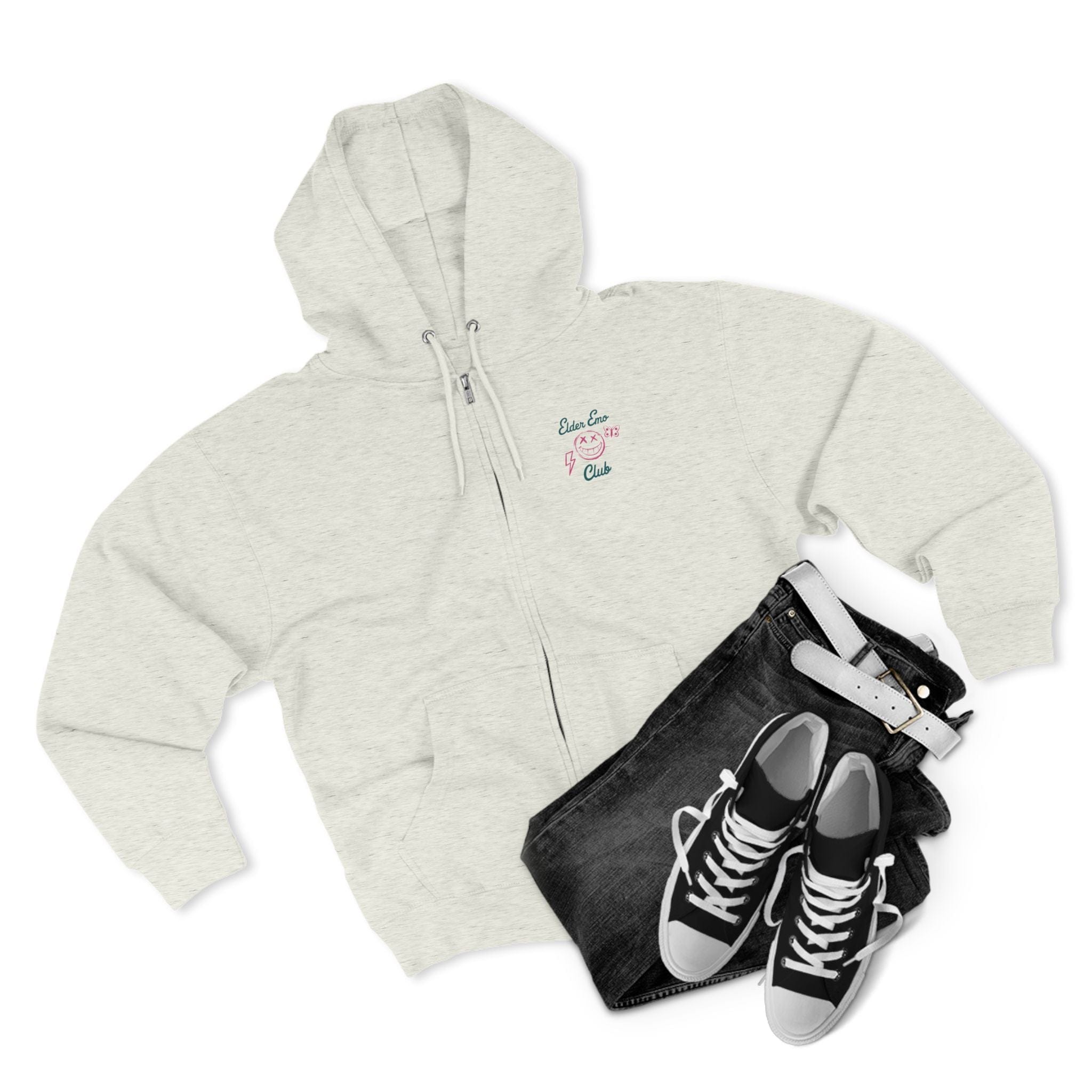 Elder Emo Club Zip-up Hoodie UK