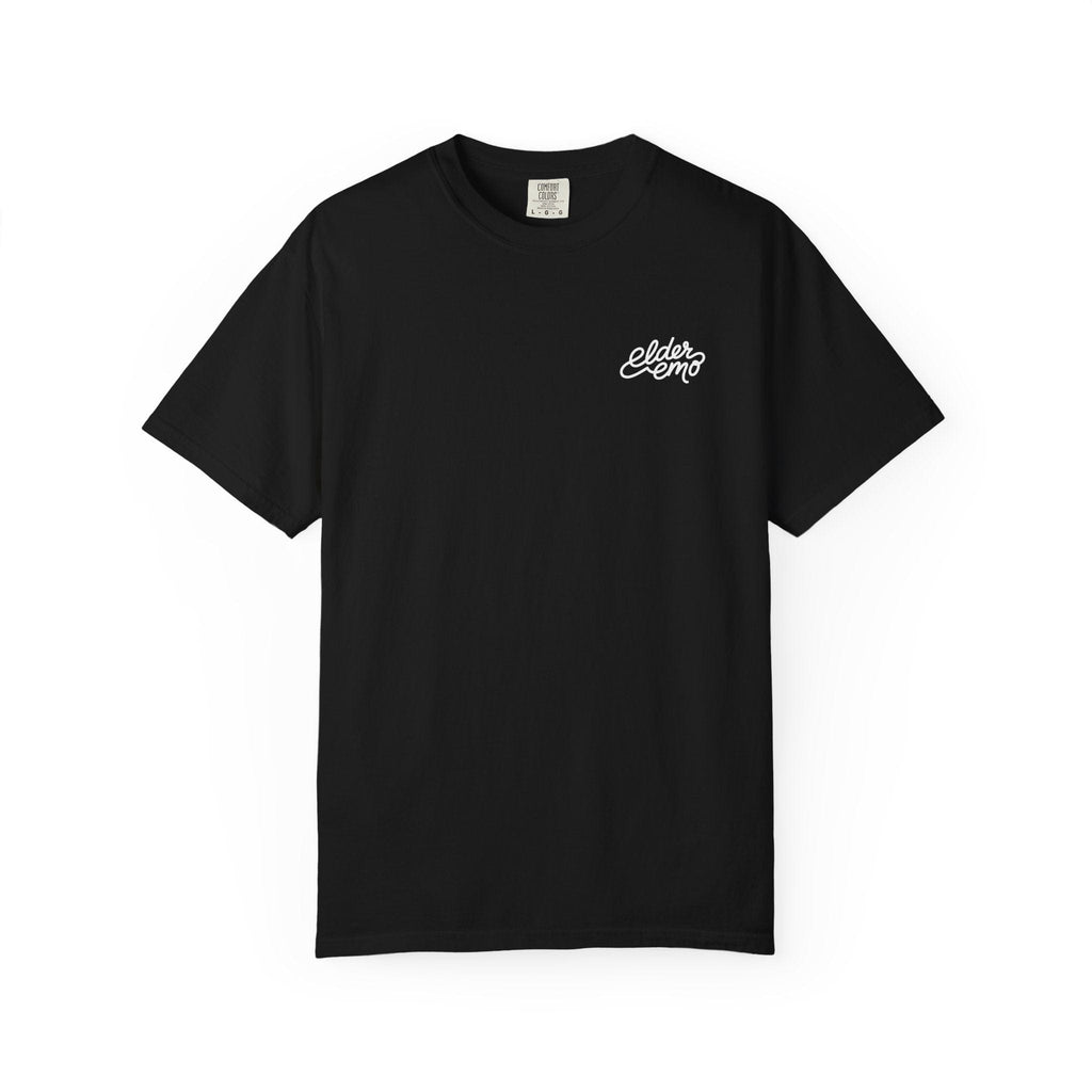 Elder Emo Cursive Tee on Comfort Colors Black / S