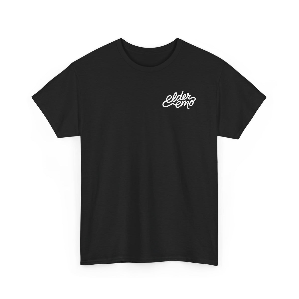Elder Emo Cursive Tee S / Black