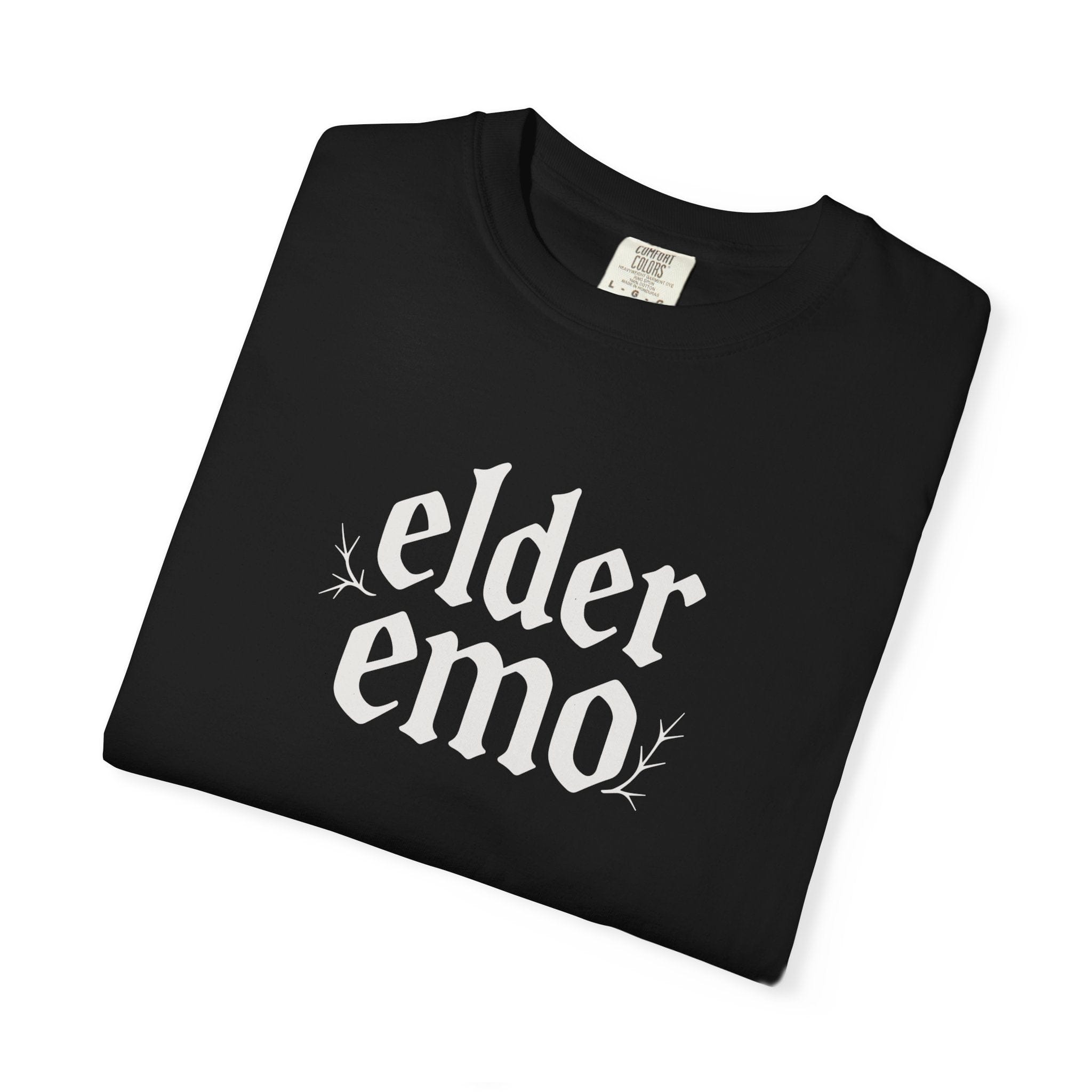 Elder Emo Gothic Tee on Comfort Colors