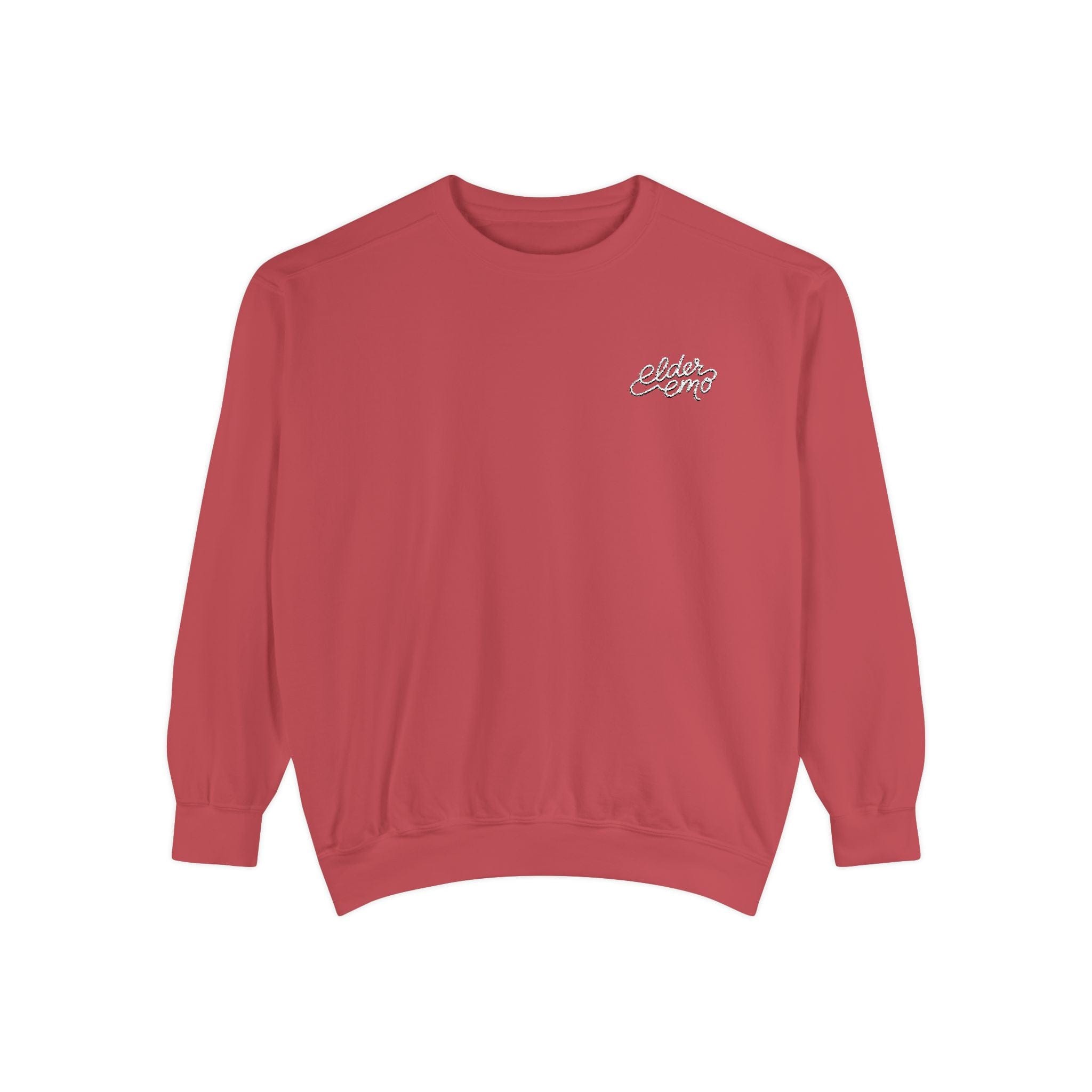 Elder Emo Premium Embroidered Sweatshirt Crimson / S