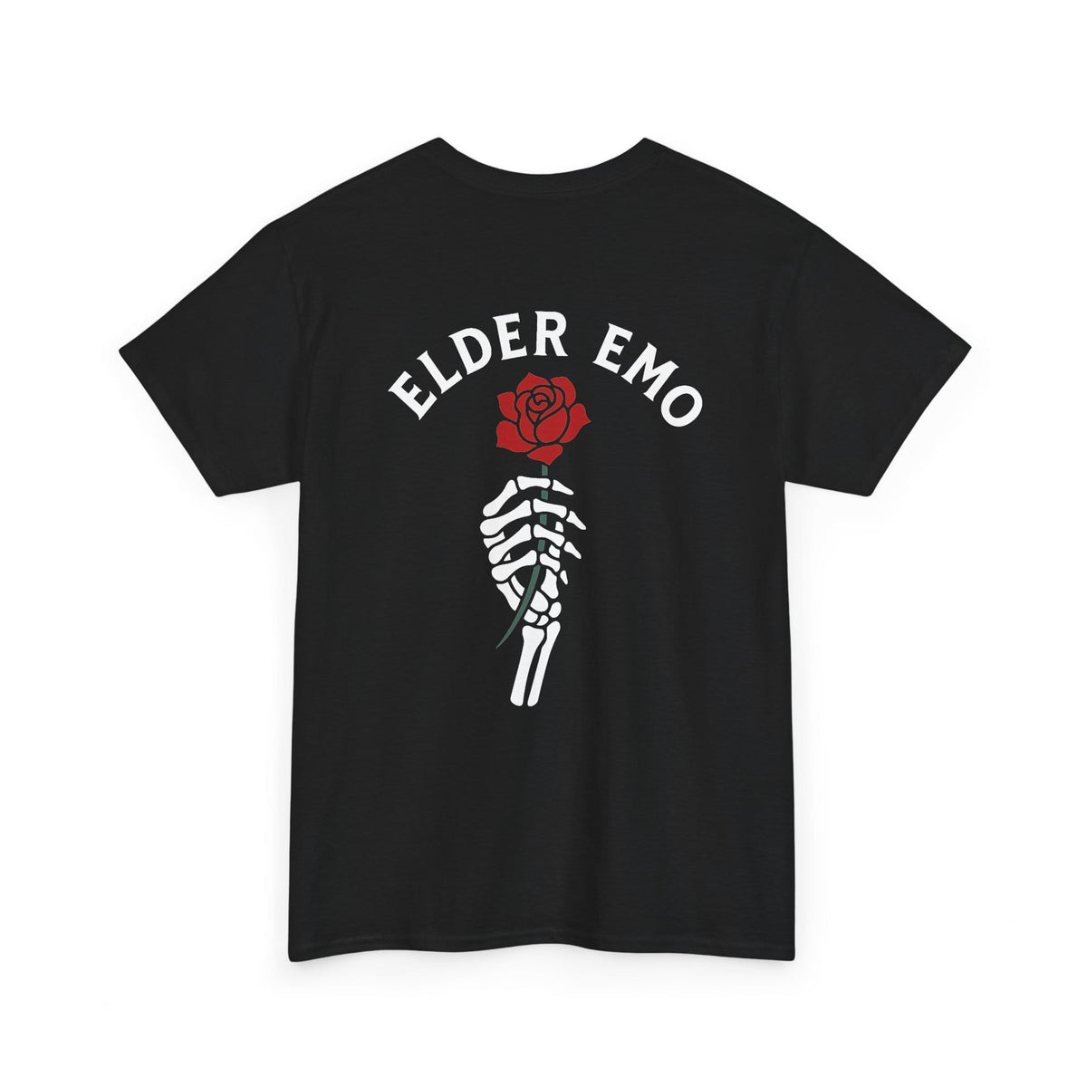 Elder Emo Rose Badge Tee S / Black