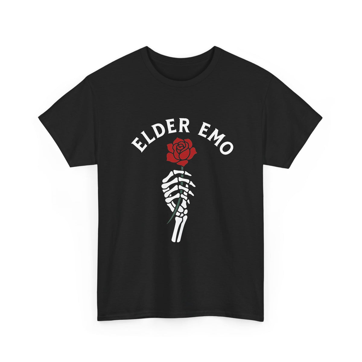 Elder Emo Rose Tee S / Black