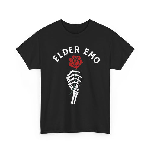 Elder Emo Rose Tee S / Black