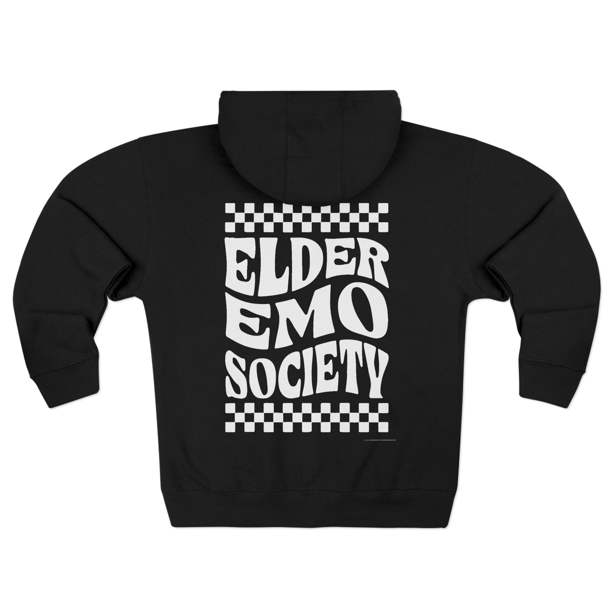 Elder Emo Society Zip-up Hoodie UK S / Black