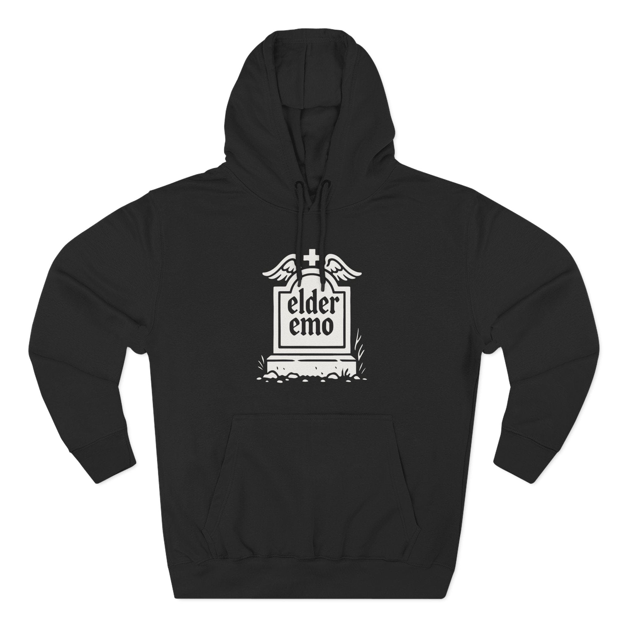 Elder Emo Tombstone Hoodie XS / Black
