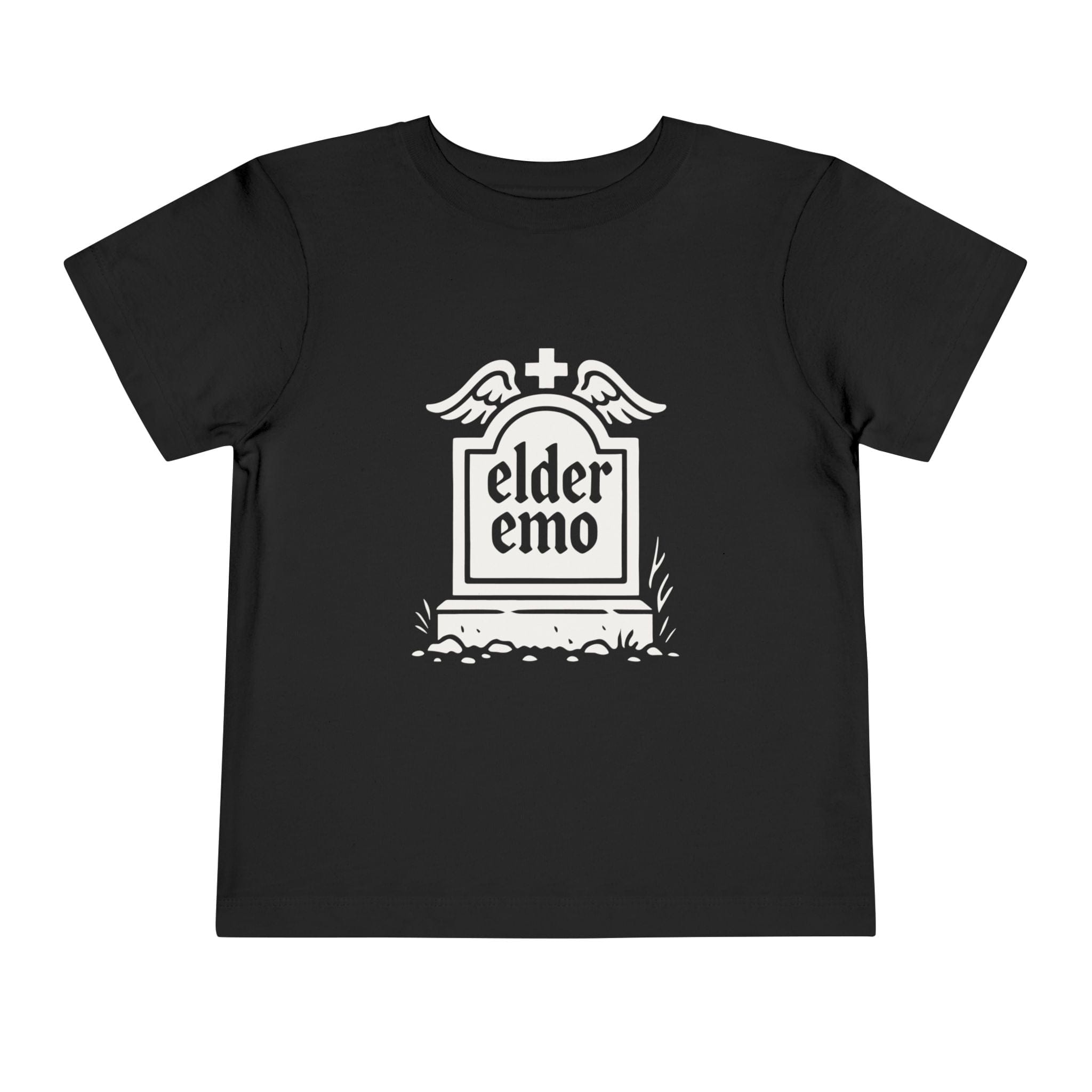 Elder Emo Tombstone Toddler Tee Black / 2T