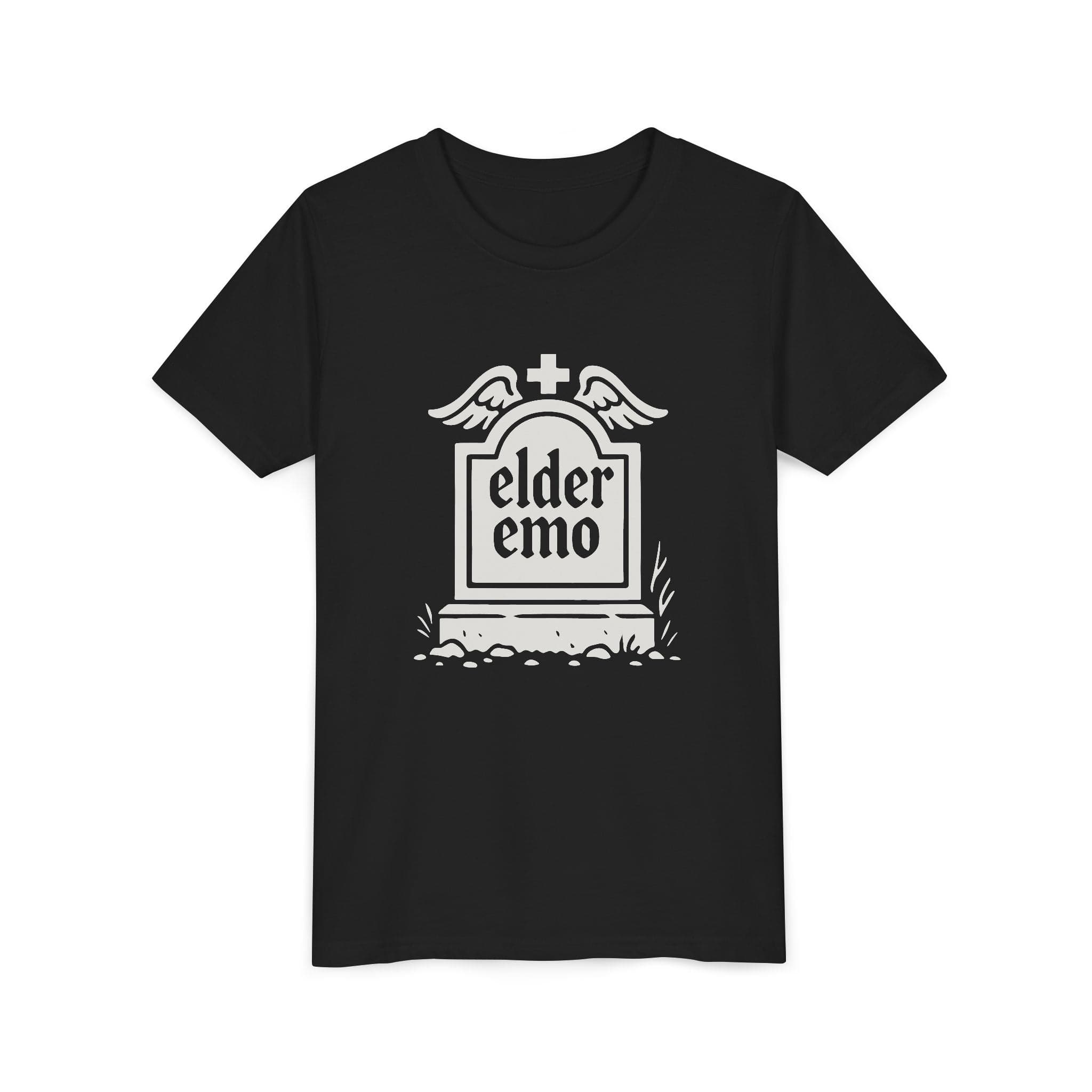 Elder Emo Tombstone Youth Tee S / Black