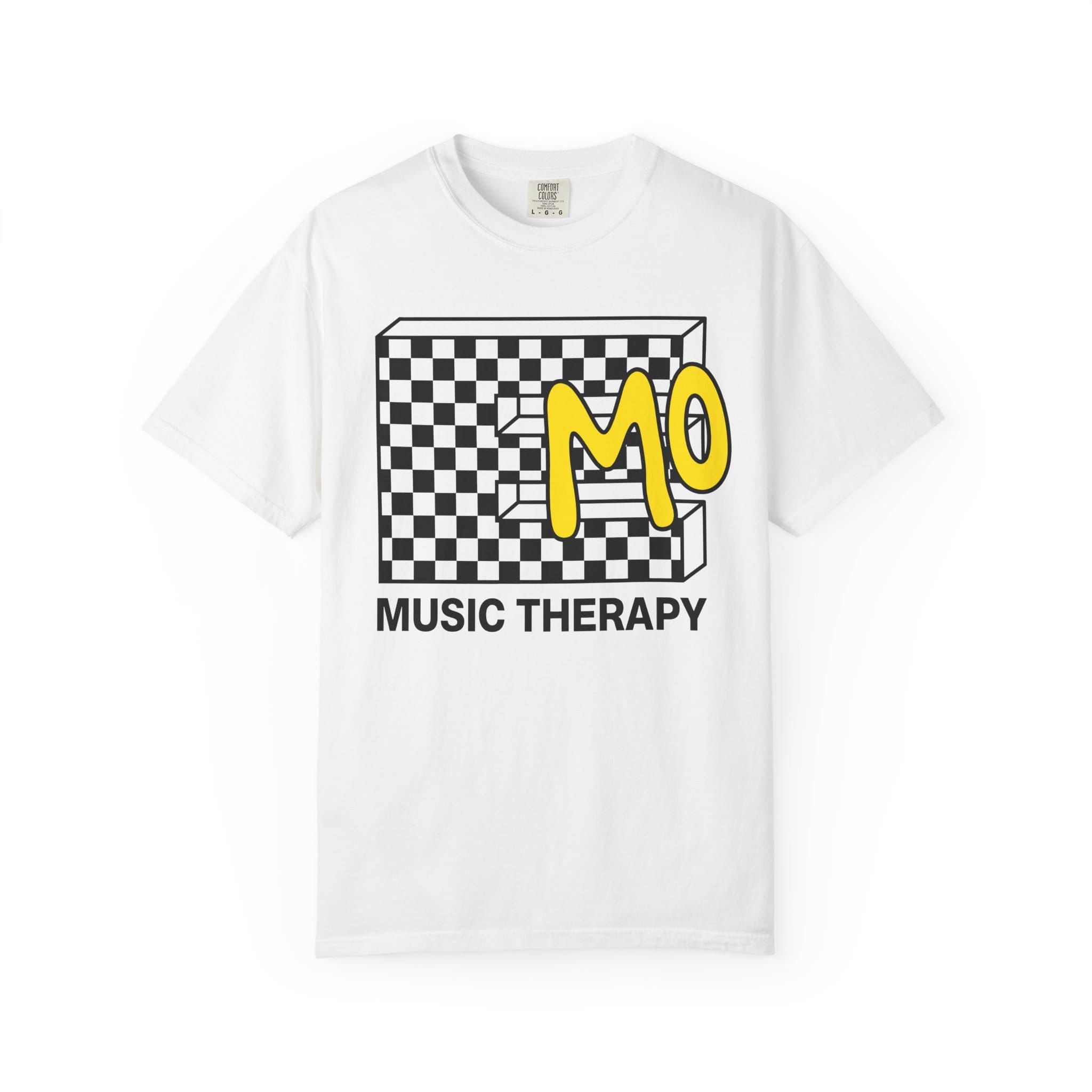Emo Music Therapy BYW Tee on Comfort Colors White / S