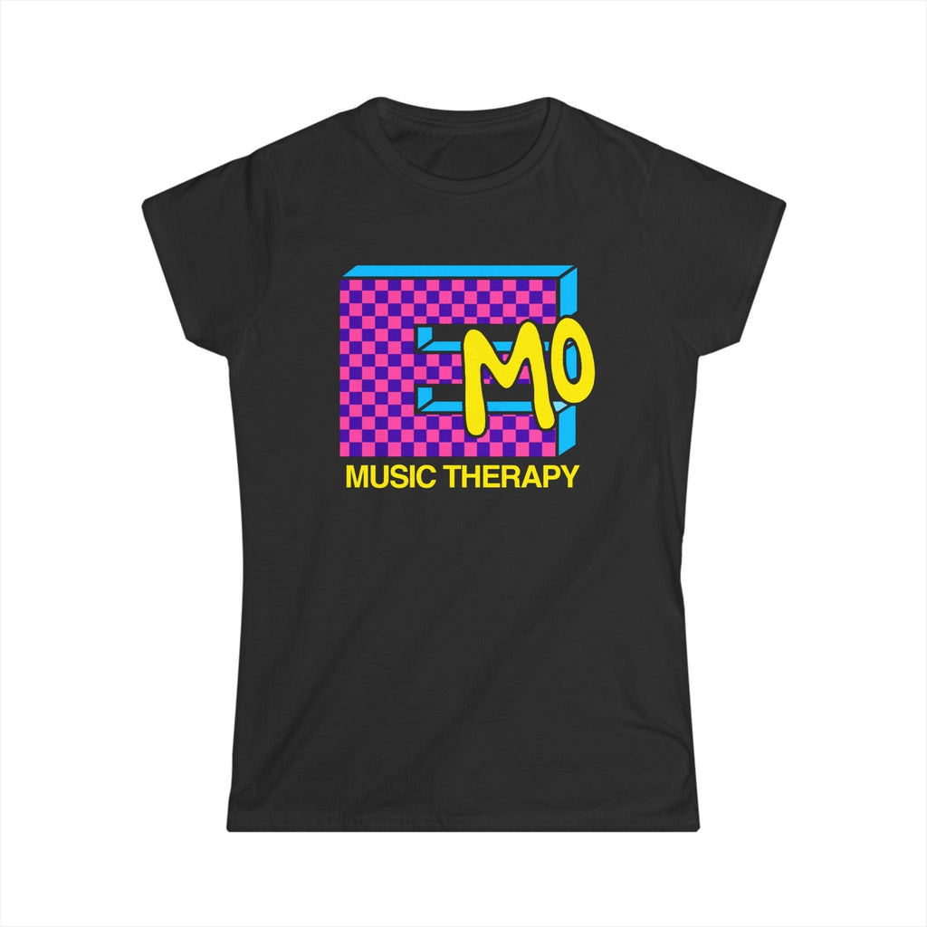 Emo Music Therapy Women's Fitted Tee S / Black