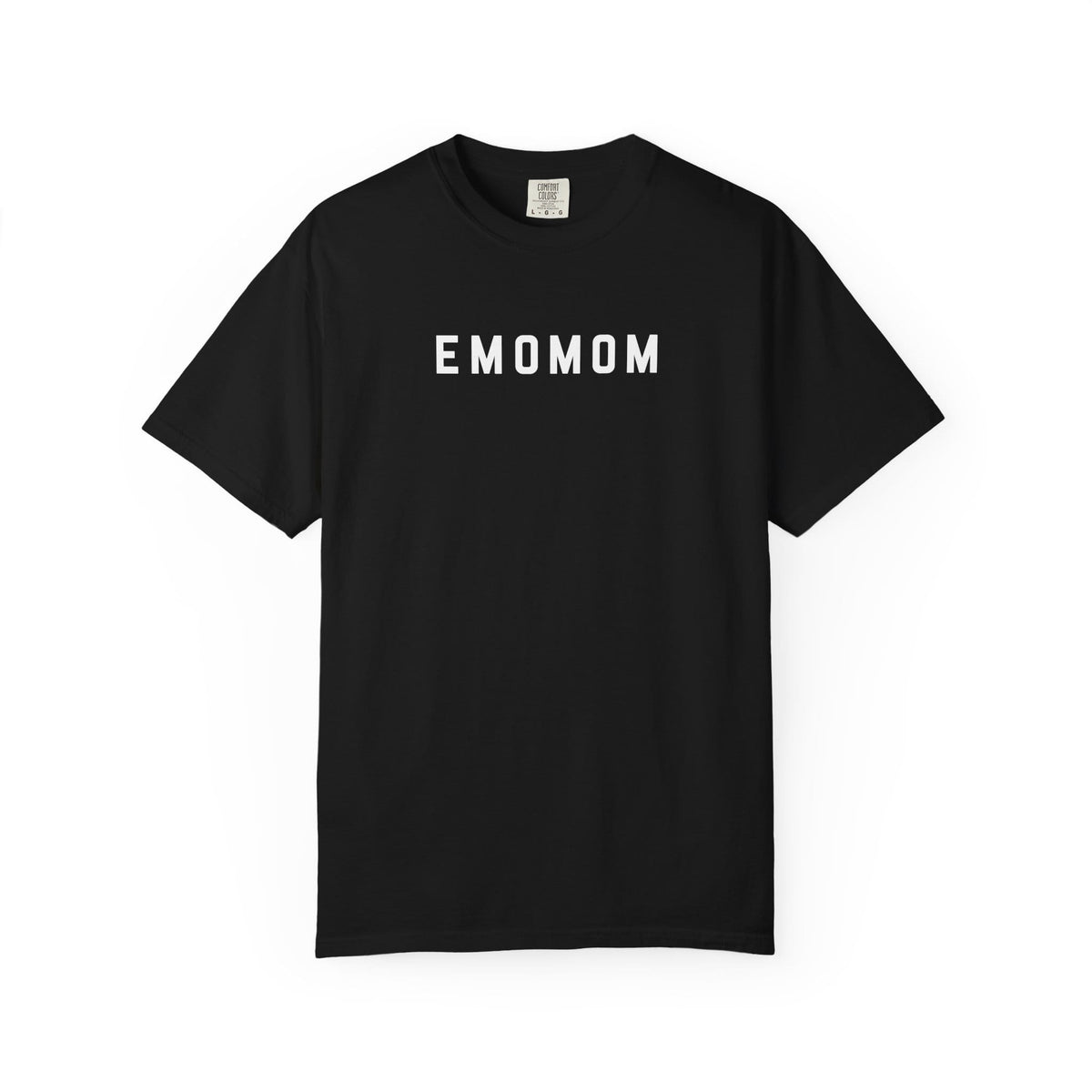 emomom Tee on Comfort Colors Black / S