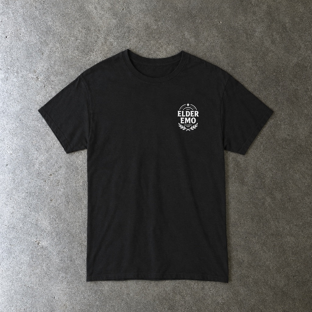 From Mosh Pits to Mezzanines Tee toddler tee in black, laid flat