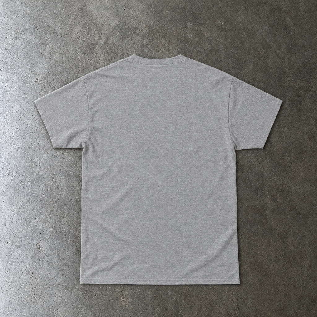 I'm Too Old For This Pit Danny Tee toddler tee in sport grey, laid flat, back view