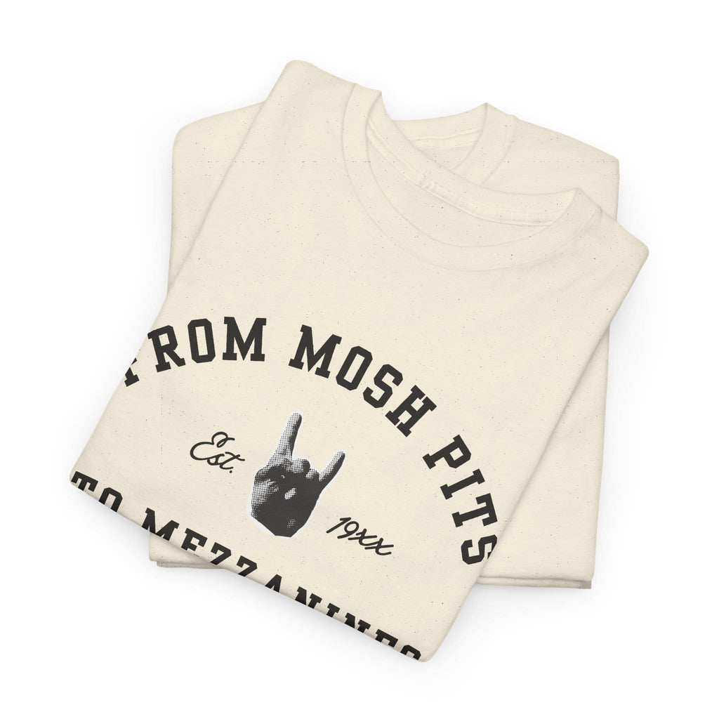 From Mosh Pits To Mezzanines Varsity Tee