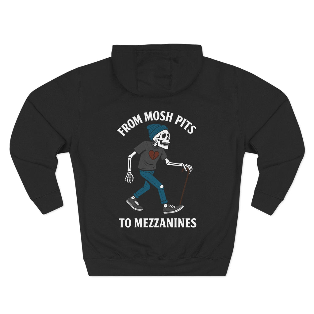 From Moshpits to Mezzanines Hoodie UK Black / S