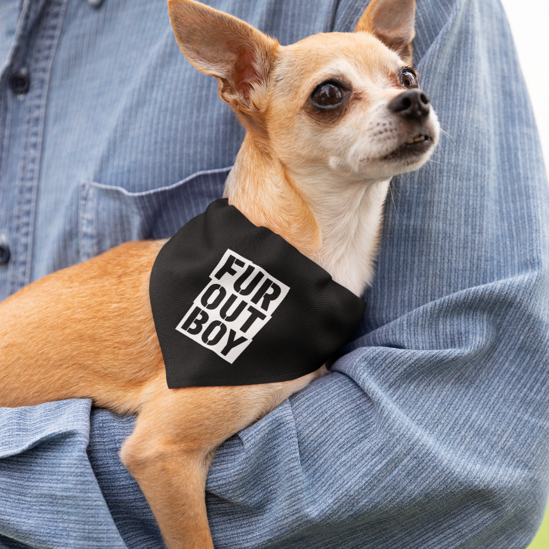 Fur Out Boy Pet Bandana