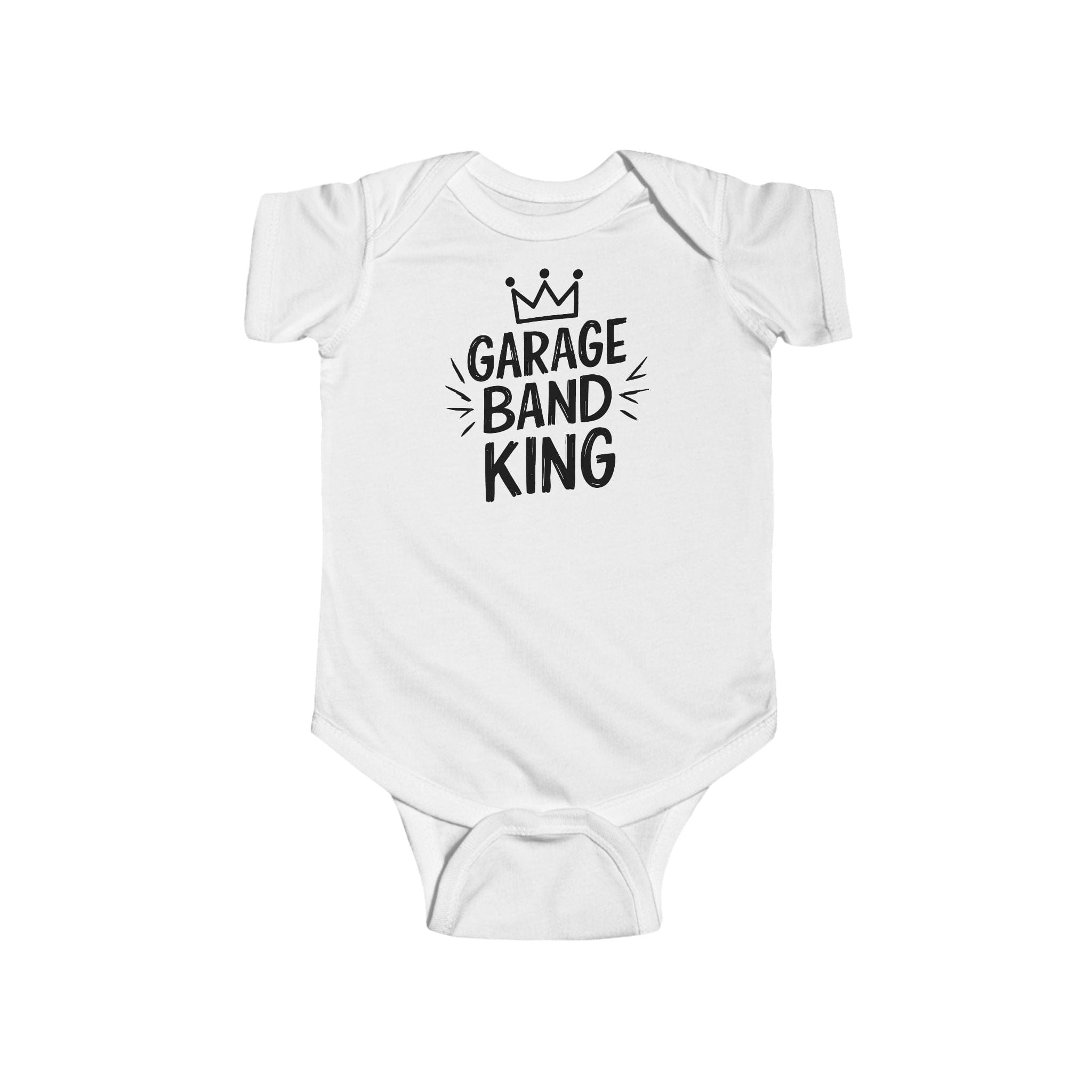 Garage Band King - Onesie UK White / NB (0-3M)