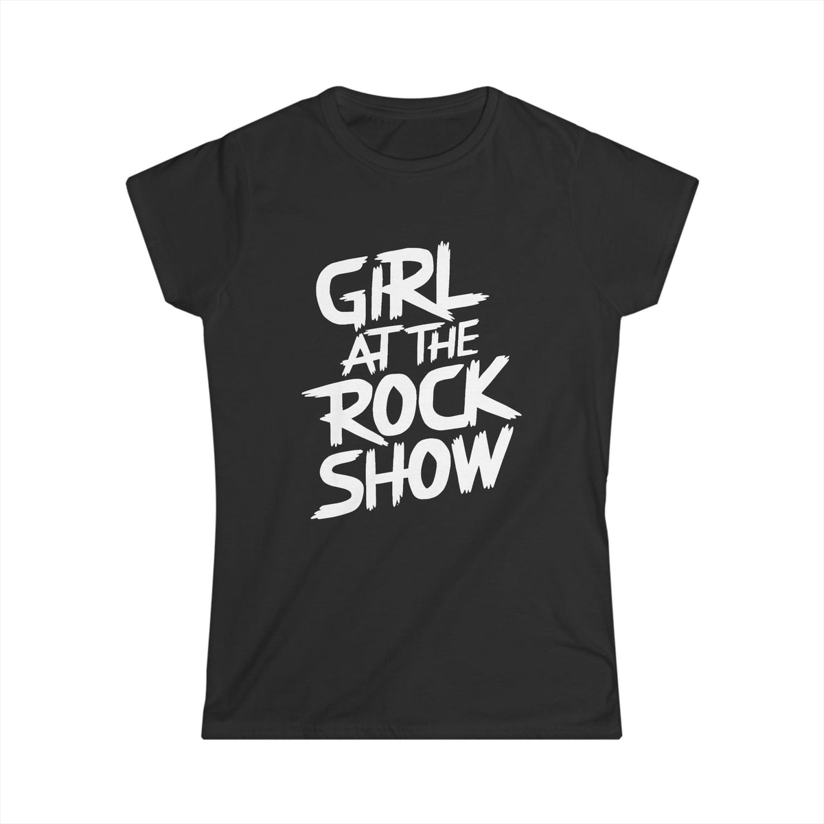 Girl At The Rock Show - Women's Tee UK S / Black