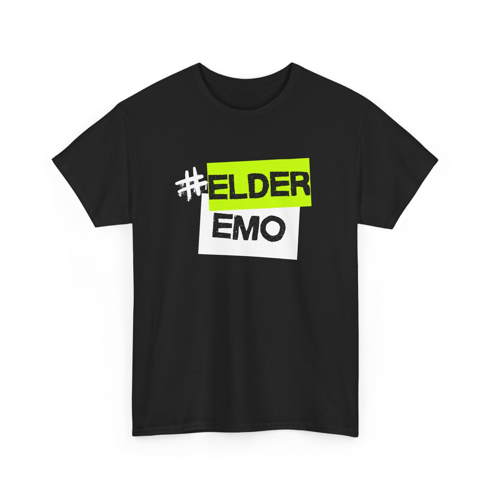 hashtag elder emo Tee Black / S
