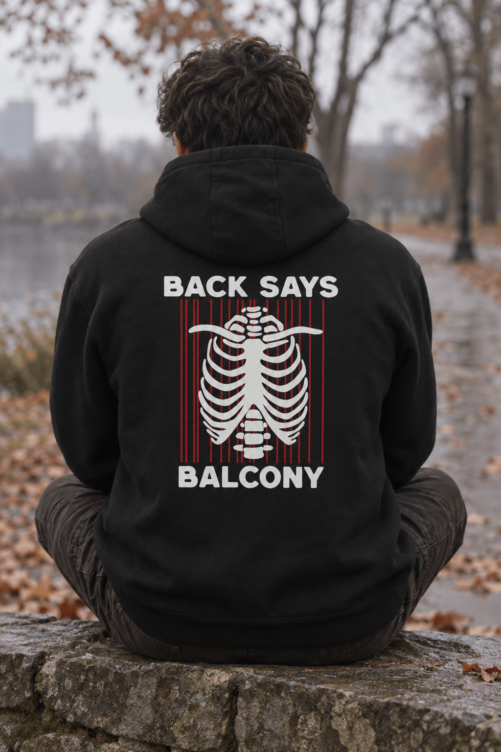 Heart Says Pit Back Says Balcony Hoodie