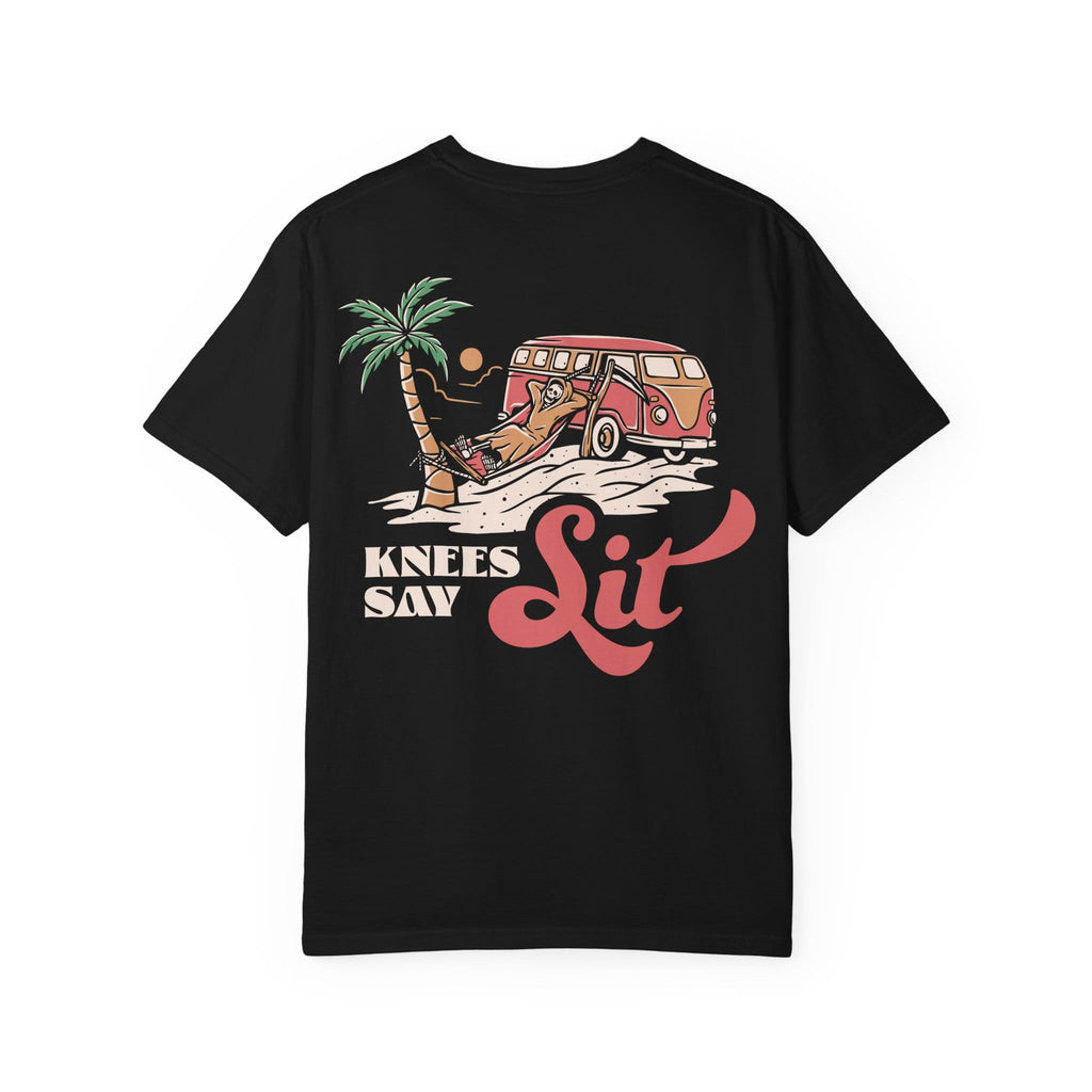 Heart Says Pit, Knees Say Sit Tee on Comfort Colors