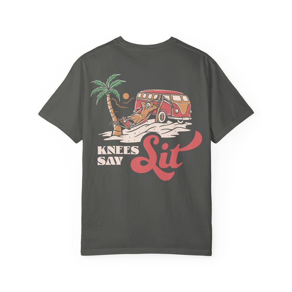 Heart Says Pit, Knees Say Sit Tee on Comfort Colors