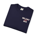 Heart Says Pit, Knees Say Sit Tee on Comfort Colors