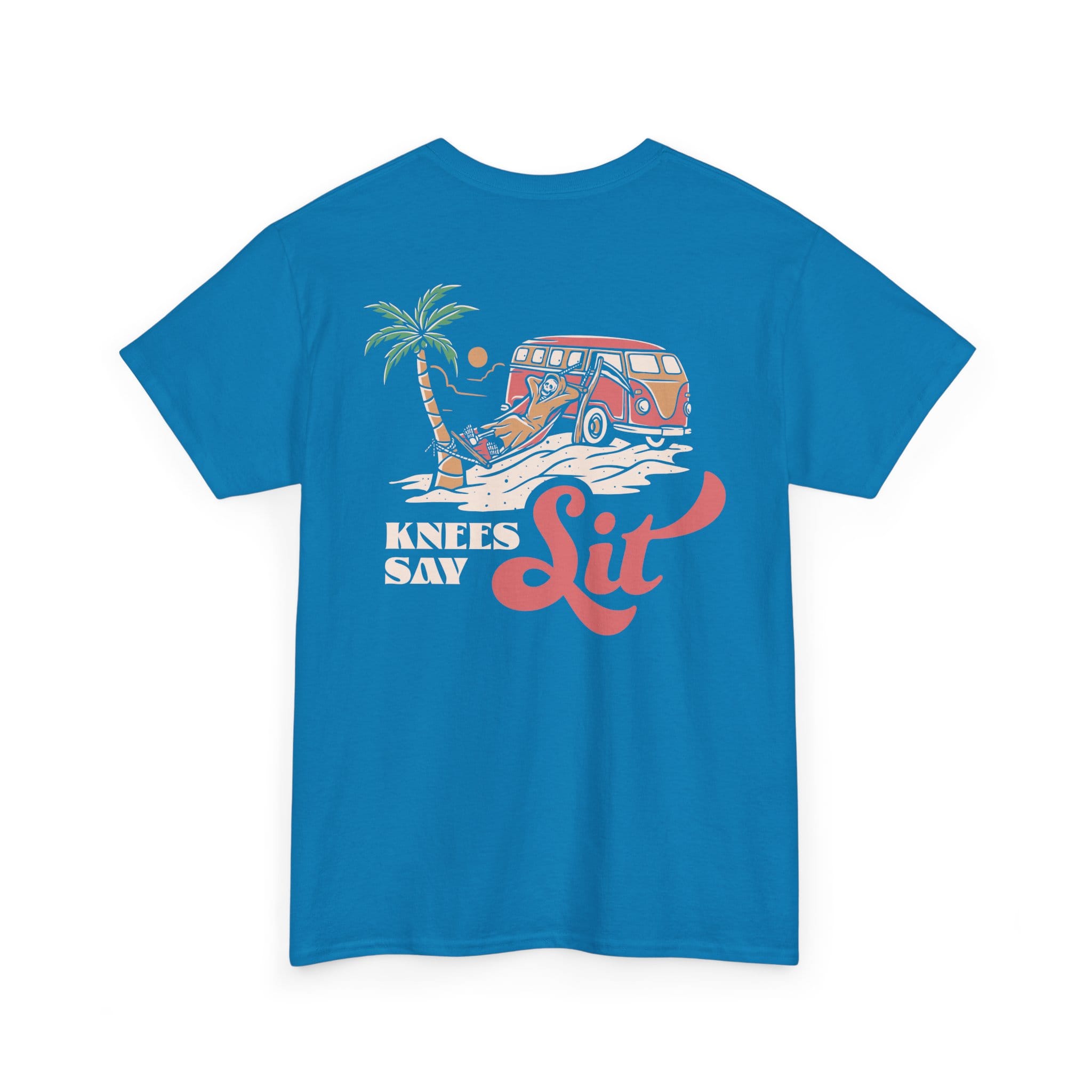 Heart Says Pit, Knees Say Sit Tee Sapphire / S