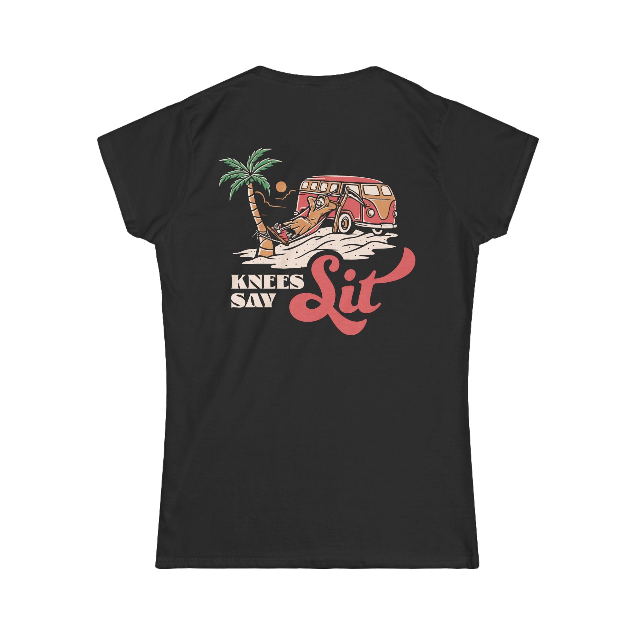 Heart Says Pit, Knees Say Sit - Women's Tee S / Black