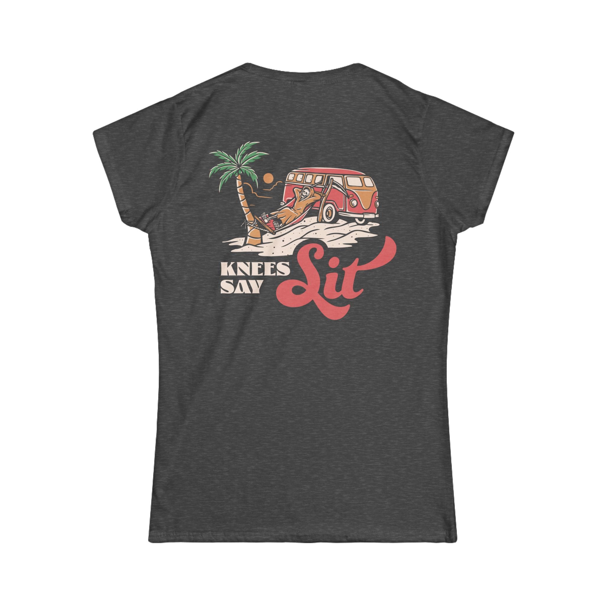 Heart Says Pit, Knees Say Sit - Women's Tee S / Dark Heather