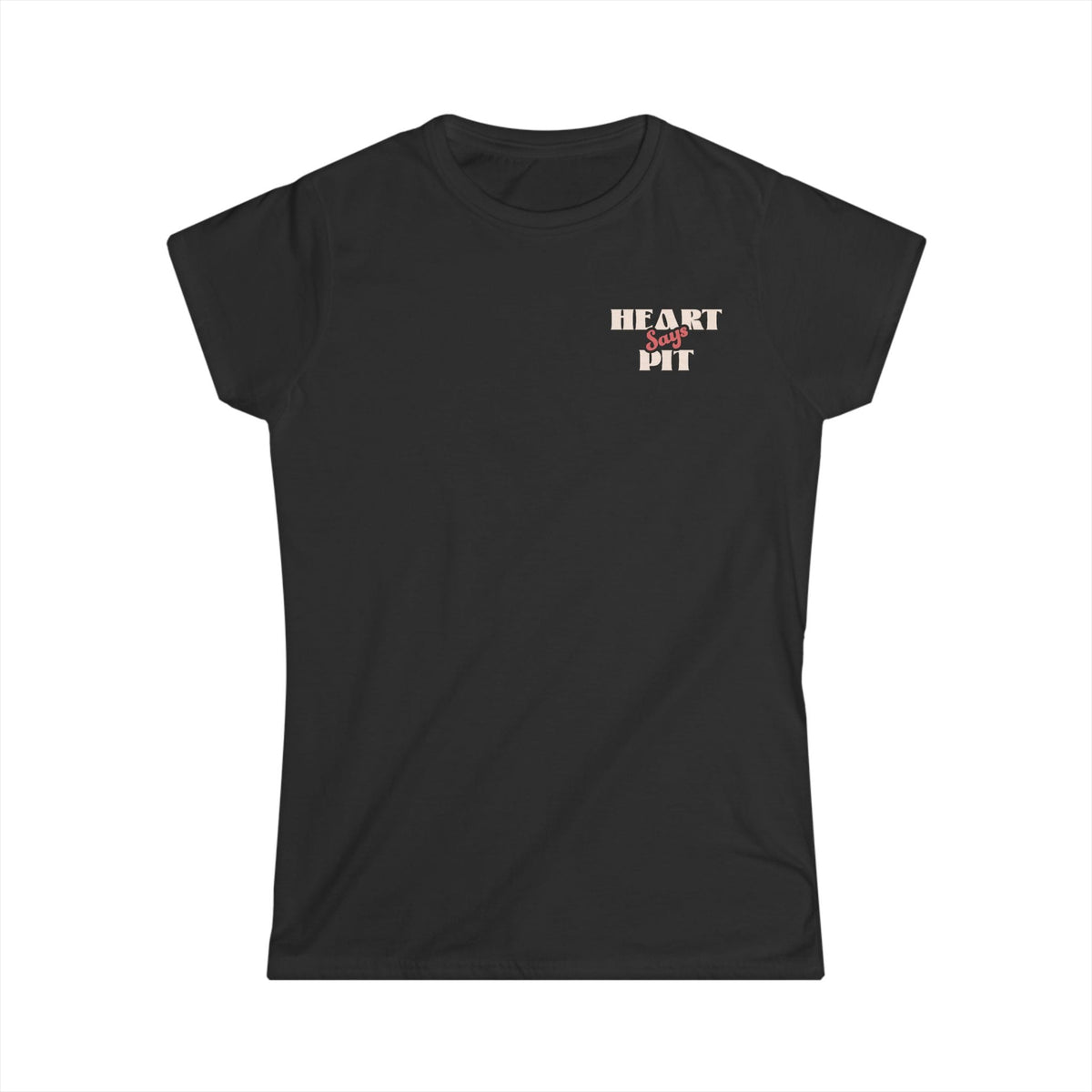 Heart Says Pit, Knees Say Sit - Women's Tee UK S / Black