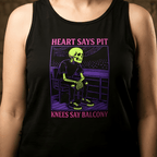 Hearts Say Pit, Knees Say Balcony Neon Edition Tank