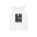 Hearts Say Pit, Knees Say Balcony Tank S / White