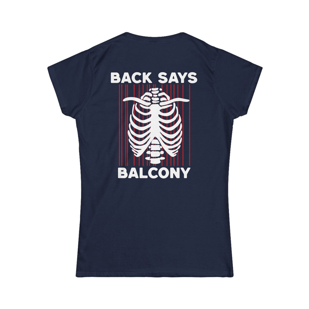 Hearts Says Pit, Back Says Balcony - Women's Tee