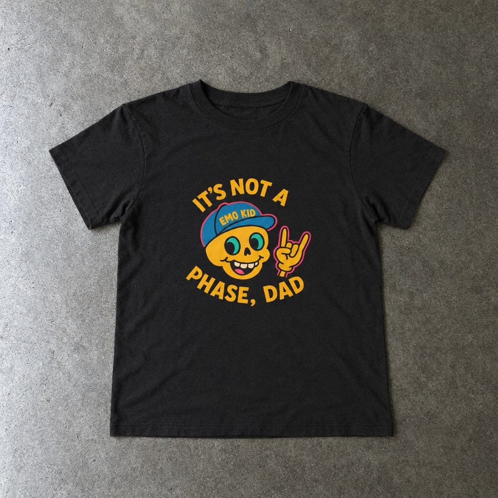 It's Not A Phase, Dad - Toddler Tee UK Black / 2T