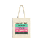 Jone Waste Your Toye Monme Tote Natural / 15" x 16"