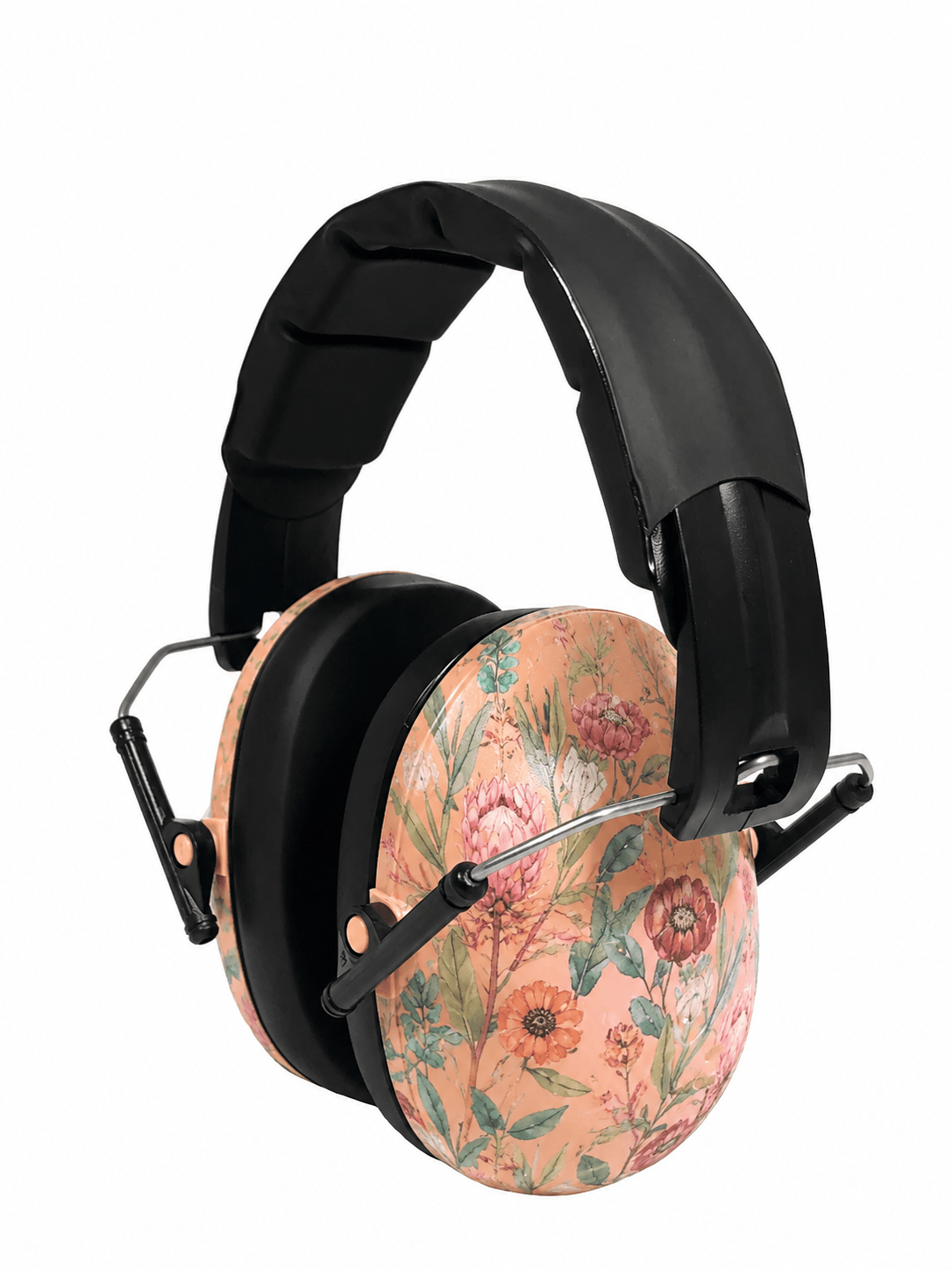 Kids Hearing Protection Earmuffs - (Prints) Waratah / Kids 2+