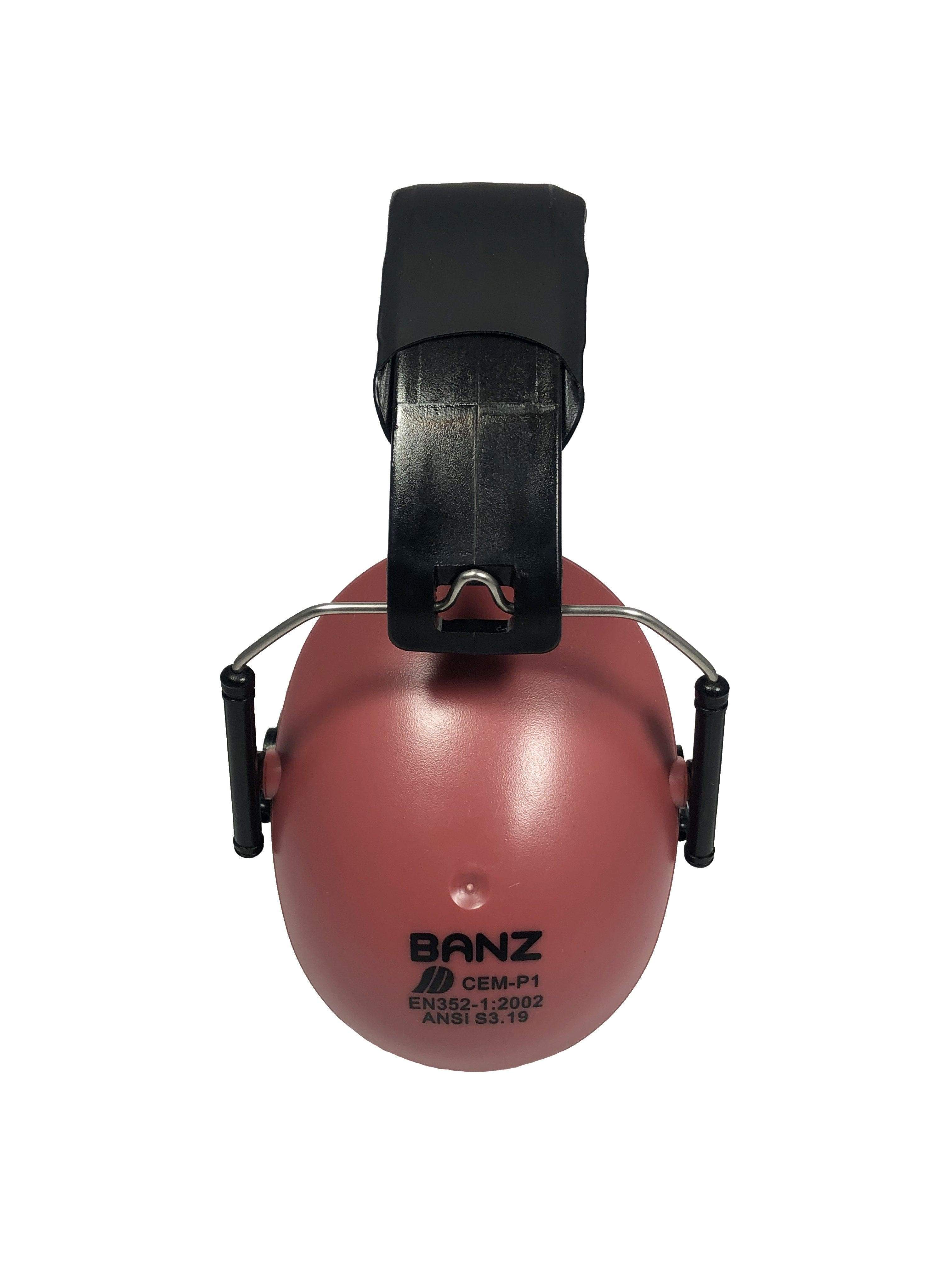 Kids Hearing Protection Earmuffs - (Solid Colors) Maroon / Kids 2+