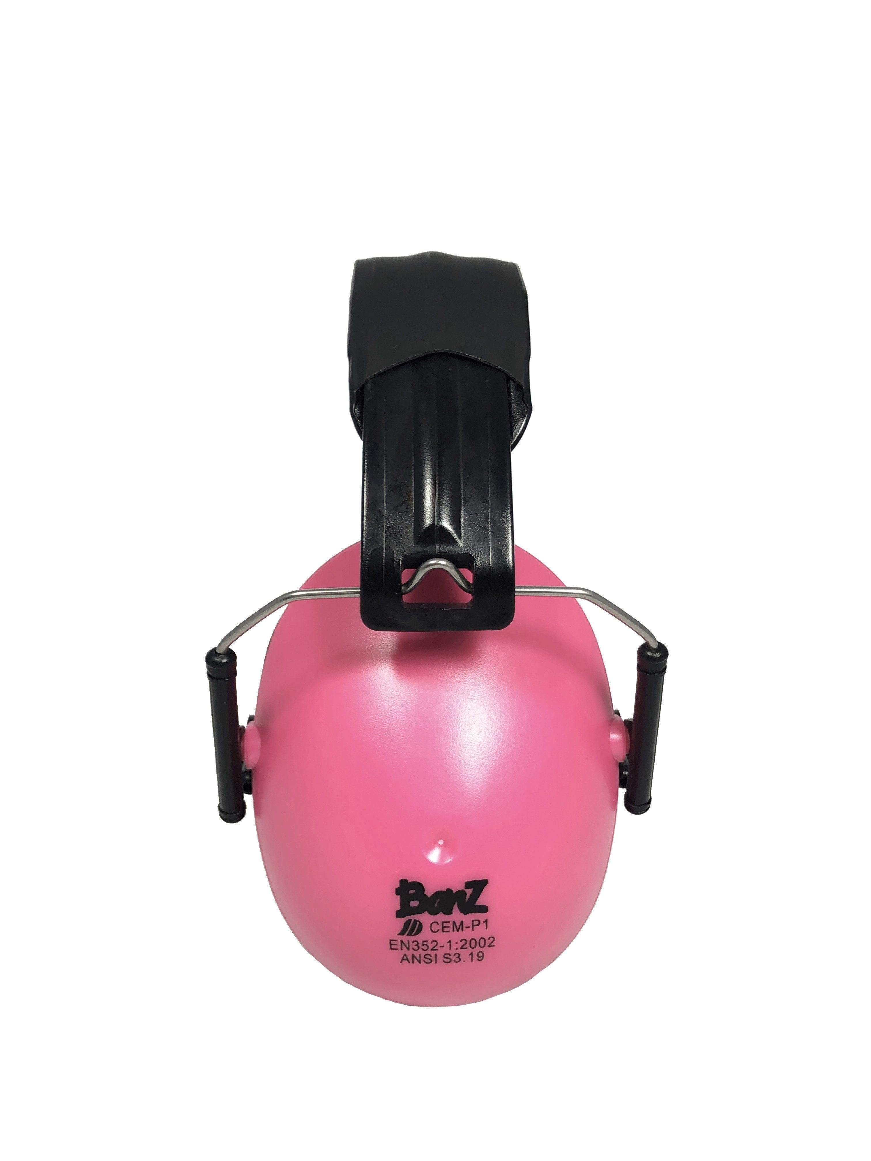 Kids Hearing Protection Earmuffs - (Solid Colors) Petal Pink / Kids 2+