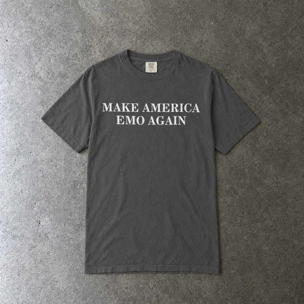 Make America Emo Again Tee on Comfort Colors Pepper / M