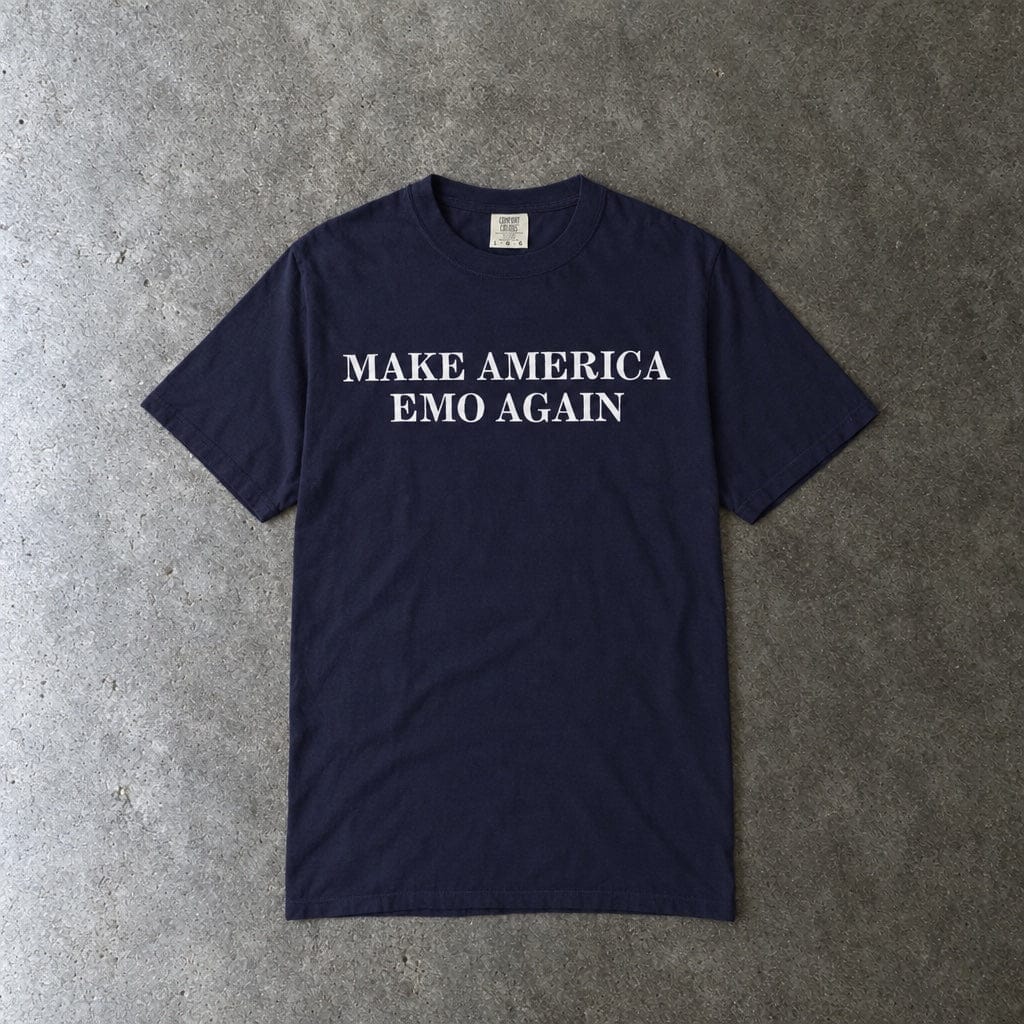 Make America Emo Again Tee on Comfort Colors True Navy / S