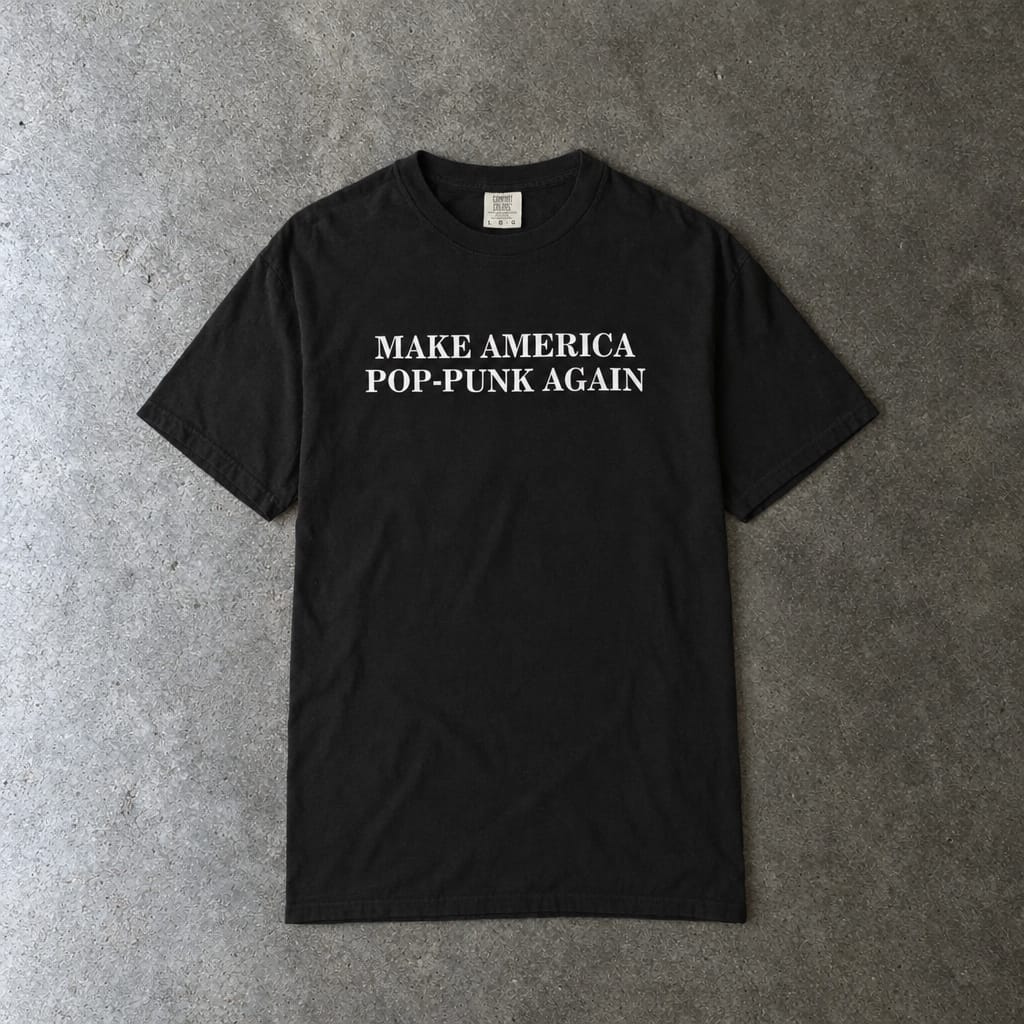 Make America Pop-Punk Again Tee on Comfort Colors Black / S