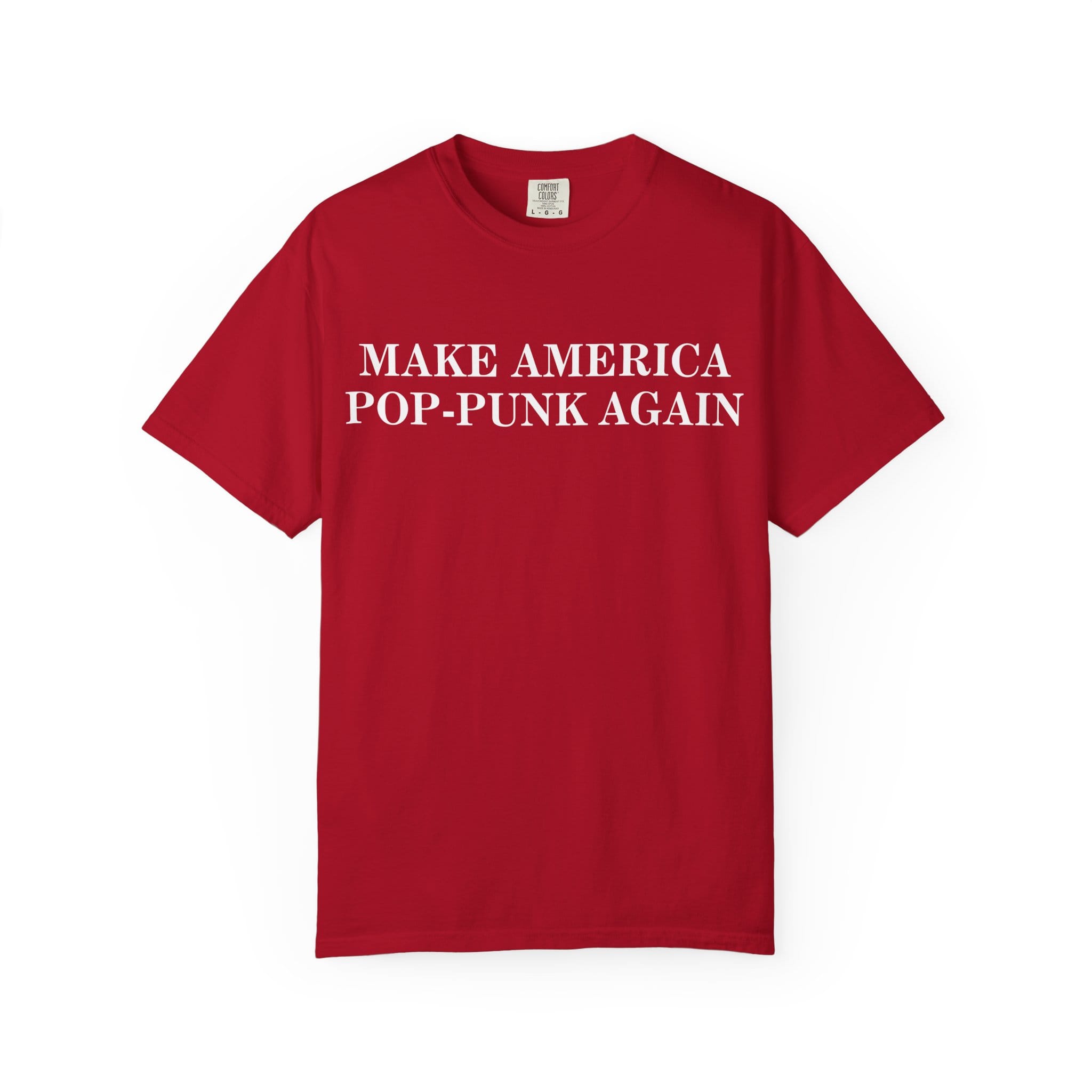 Make America Pop-Punk Again Tee on Comfort Colors Red / S