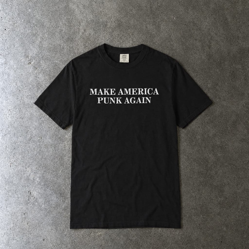 Make America Punk Again Tee on Comfort Colors Black / S