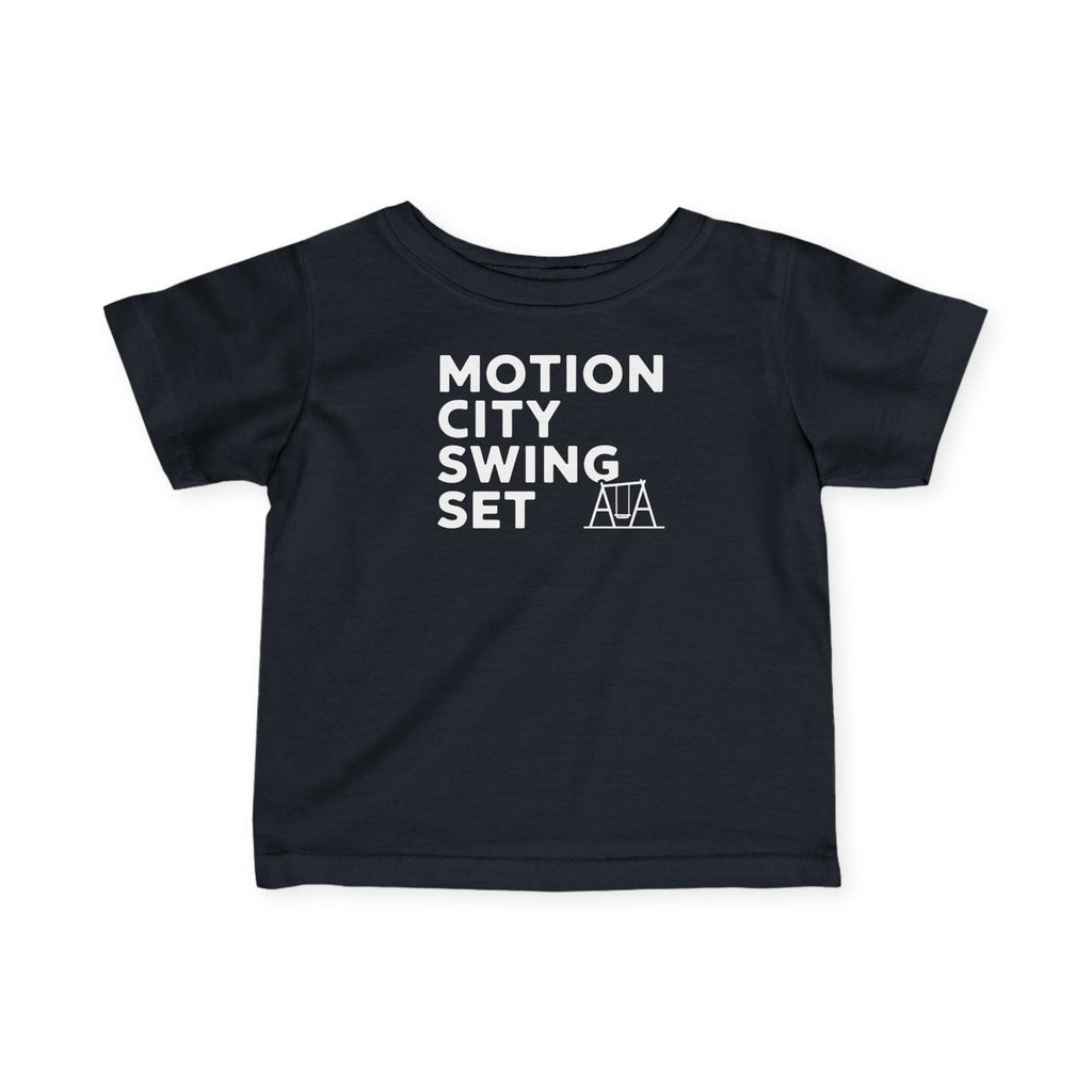 Motion City Swing Set - Infant Tee UK Black / 6M