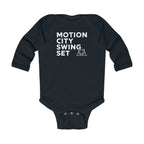 Motion City Swing Set - Long Sleeve Onesie UK Black / NB (0-3M)