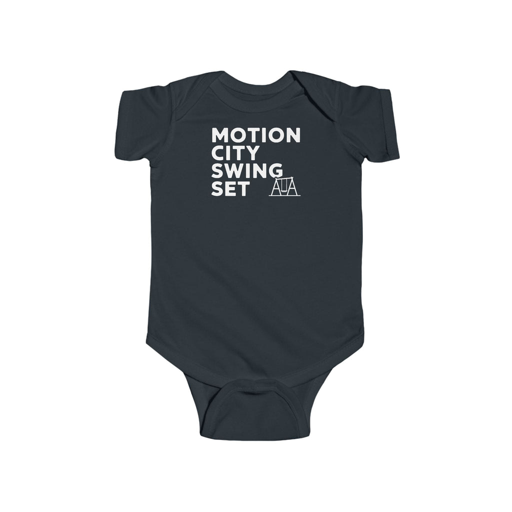 Motion City Swing Set - Onesie UK Black / NB (0-3M)