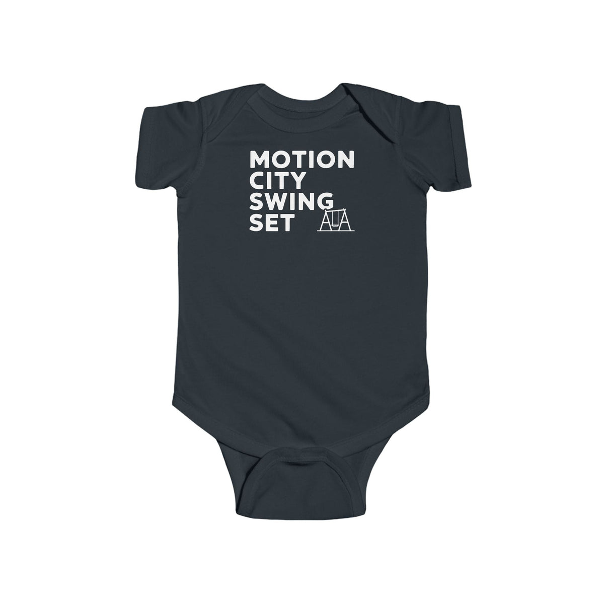 Motion City Swing Set - Onesie UK Black / NB (0-3M)