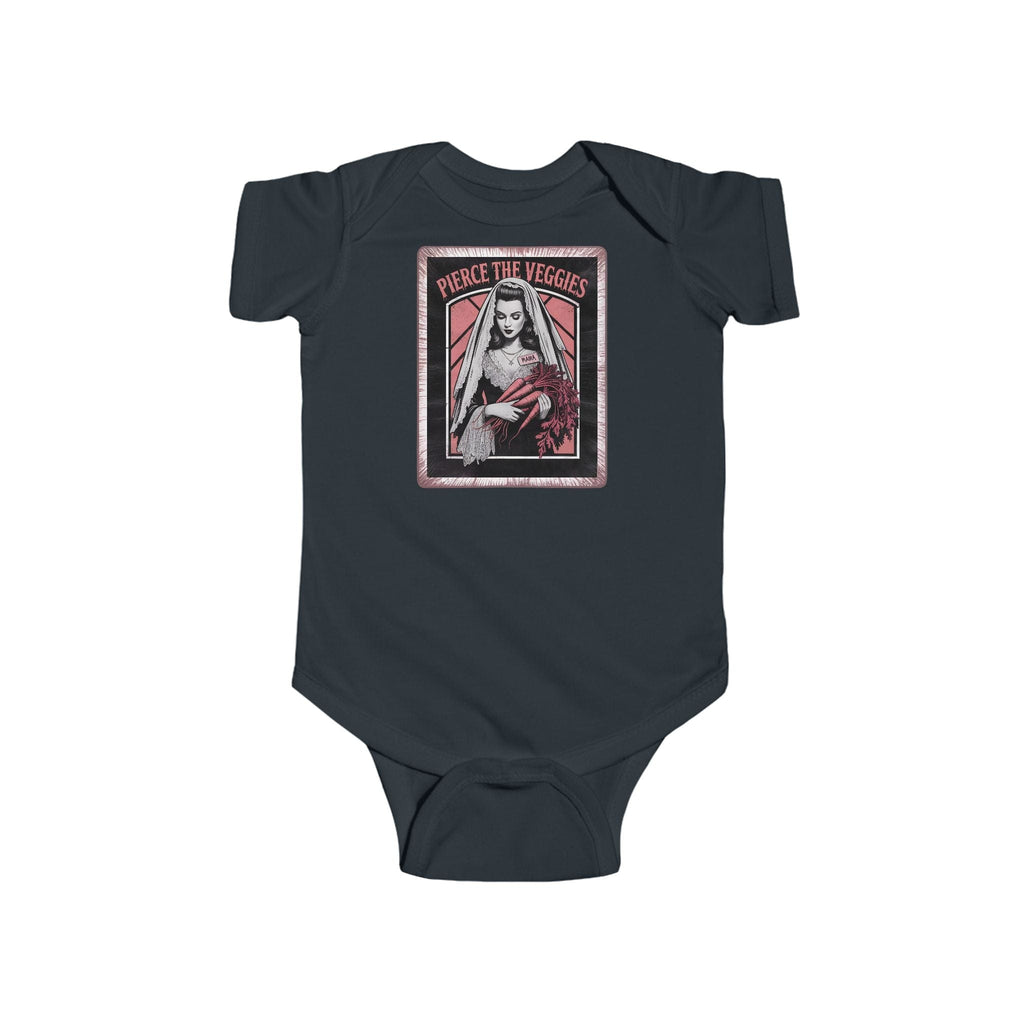 Pierce the Veggies - Onesie UK Black / NB (0-3M)