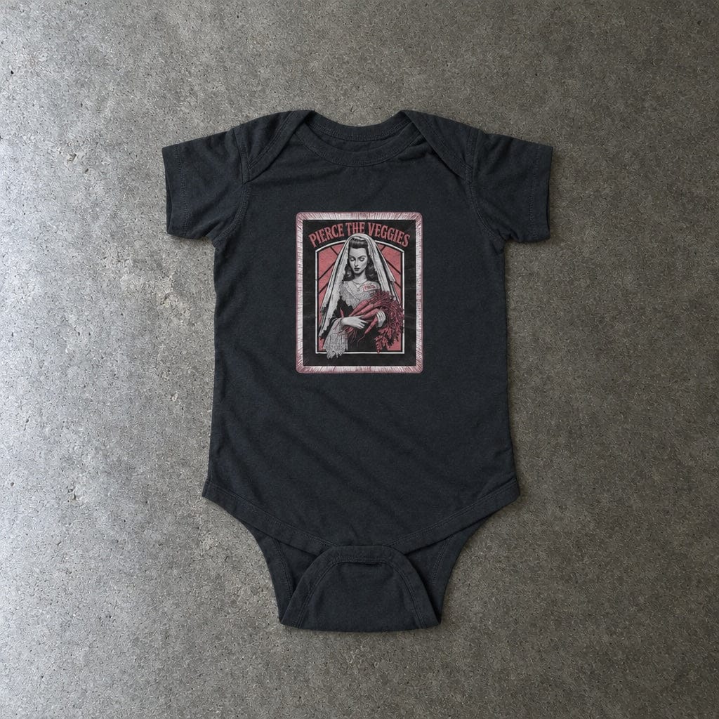 Pierce the Veggies - Onesie UK Black / NB (0-3M)